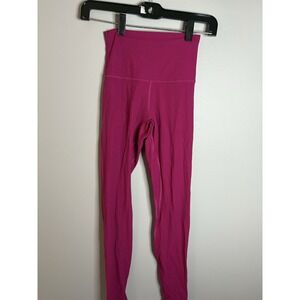 Lululemon Align High-Rise Ribbed Pant 25" Women's Sz 4 Sonic Pink